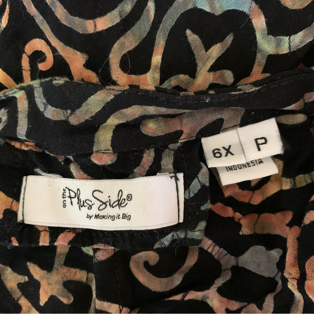 On The Plus Side Patchwork Button Front Tunic Boh… - image 4